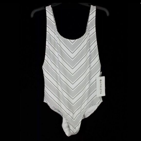 𝅺athleta 36 D/DD Chevron One Piece Swimsuit - Picture 4 of 6